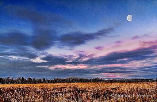 Moon At Sunrise_31756.jpg - Photographed near Smiths Falls, Ontario, Canada.